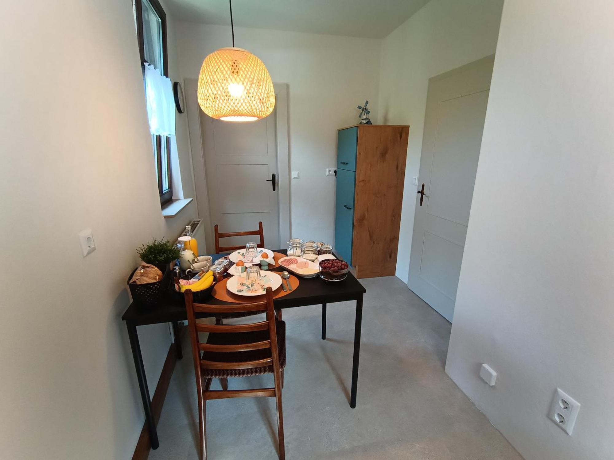 Minicamping Und B&B Apartment Hintergarten Niederorschel Eksteriør bilde