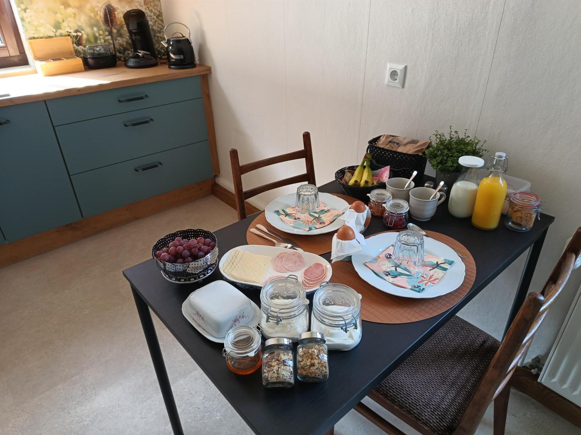 Minicamping Und B&B Apartment Hintergarten Niederorschel Eksteriør bilde