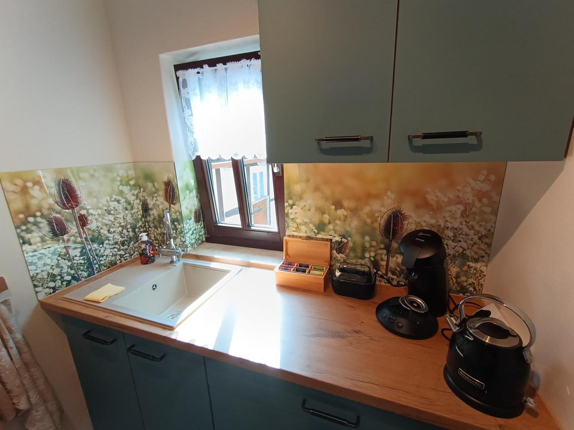 Minicamping Und B&B Apartment Hintergarten Niederorschel Eksteriør bilde