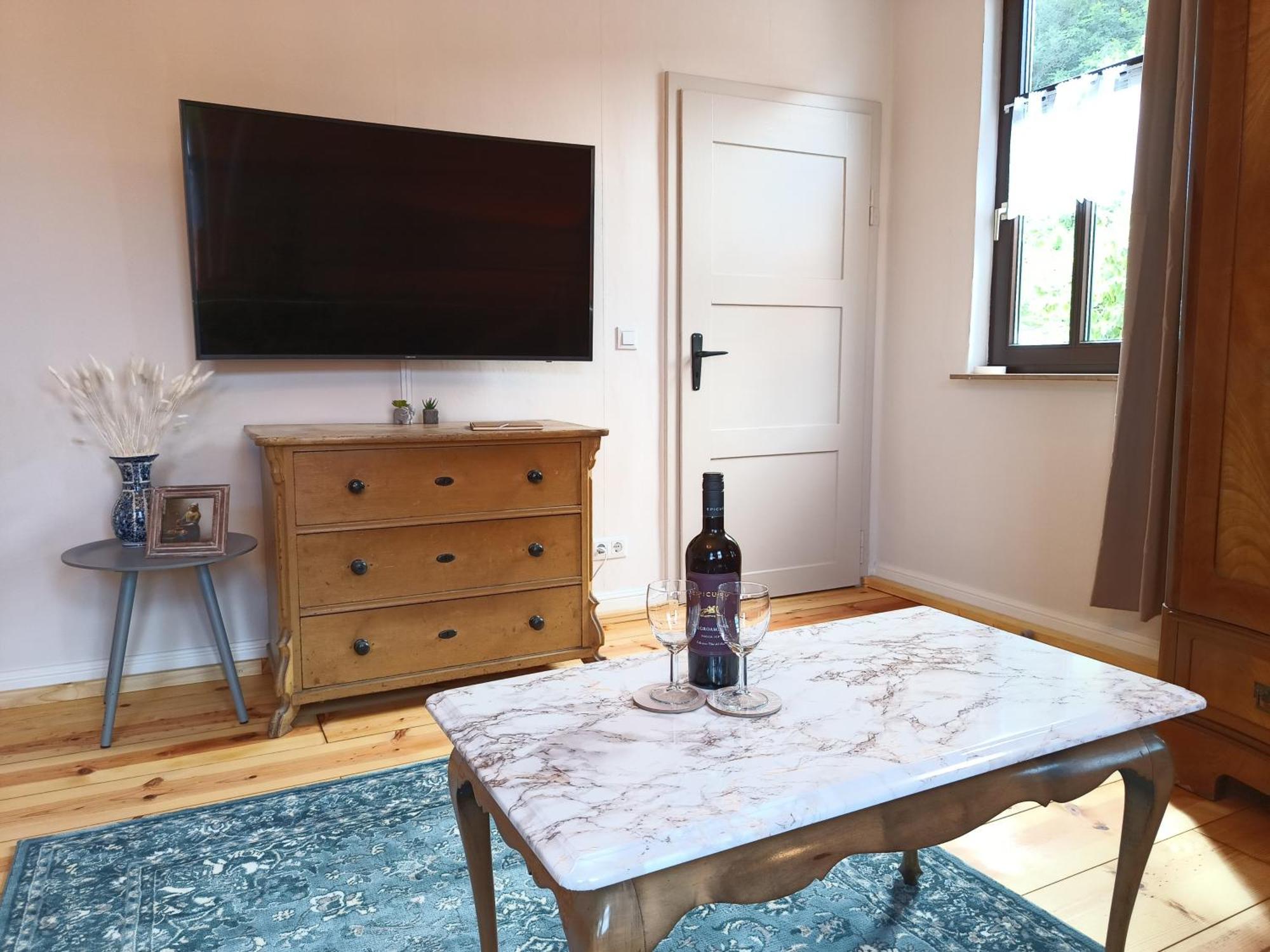Minicamping Und B&B Apartment Hintergarten Niederorschel Eksteriør bilde