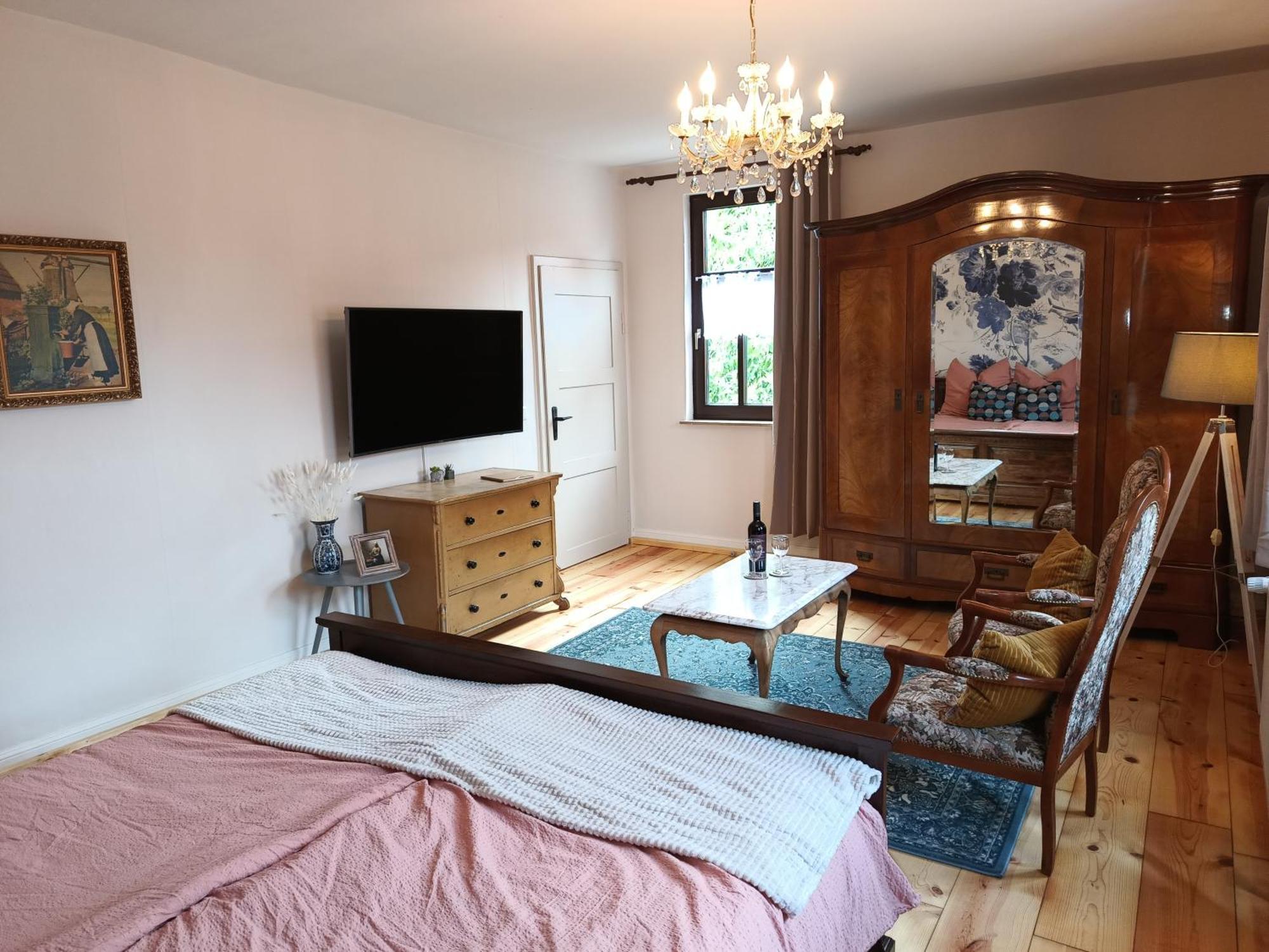 Minicamping Und B&B Apartment Hintergarten Niederorschel Eksteriør bilde