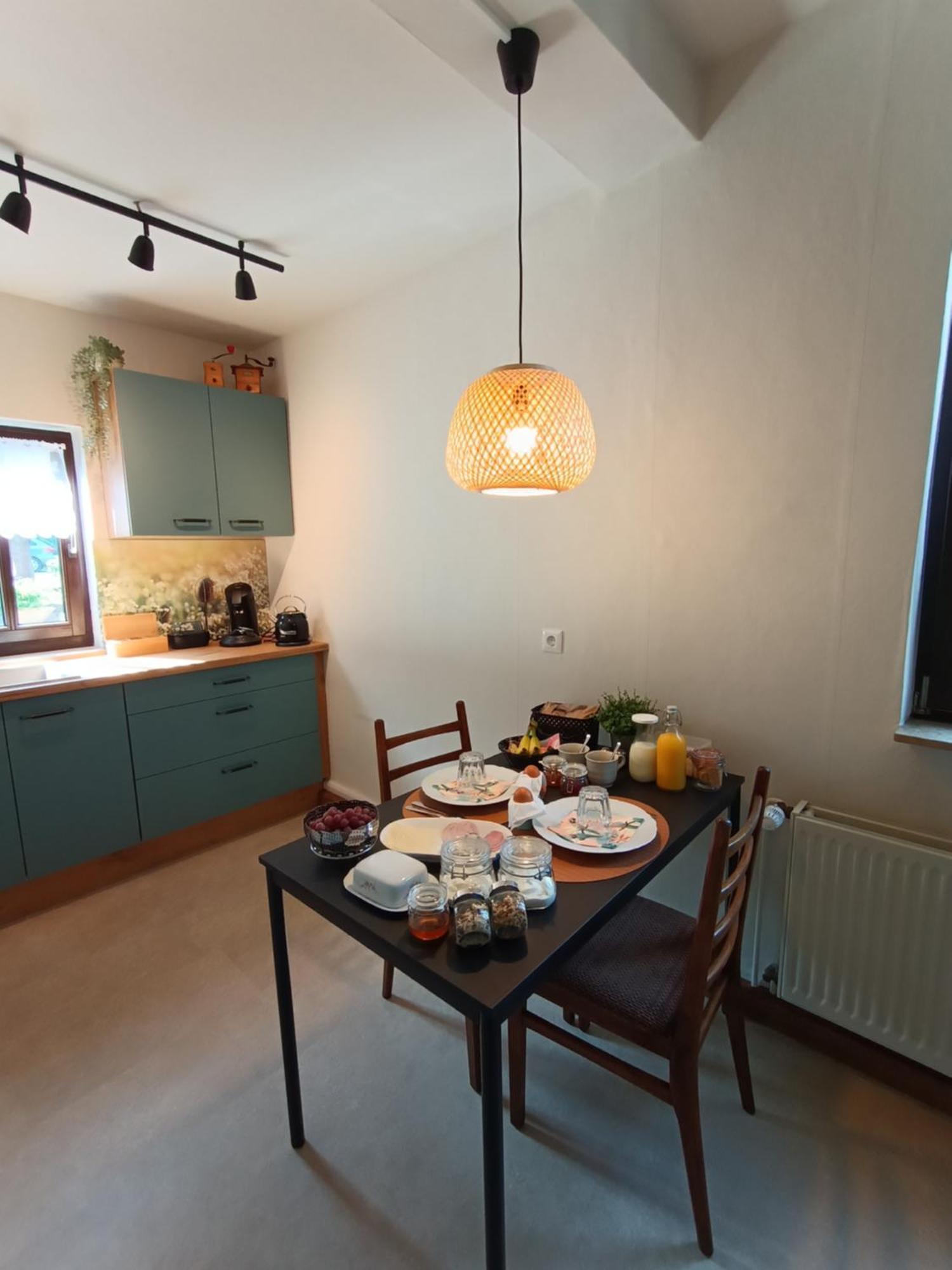 Minicamping Und B&B Apartment Hintergarten Niederorschel Eksteriør bilde