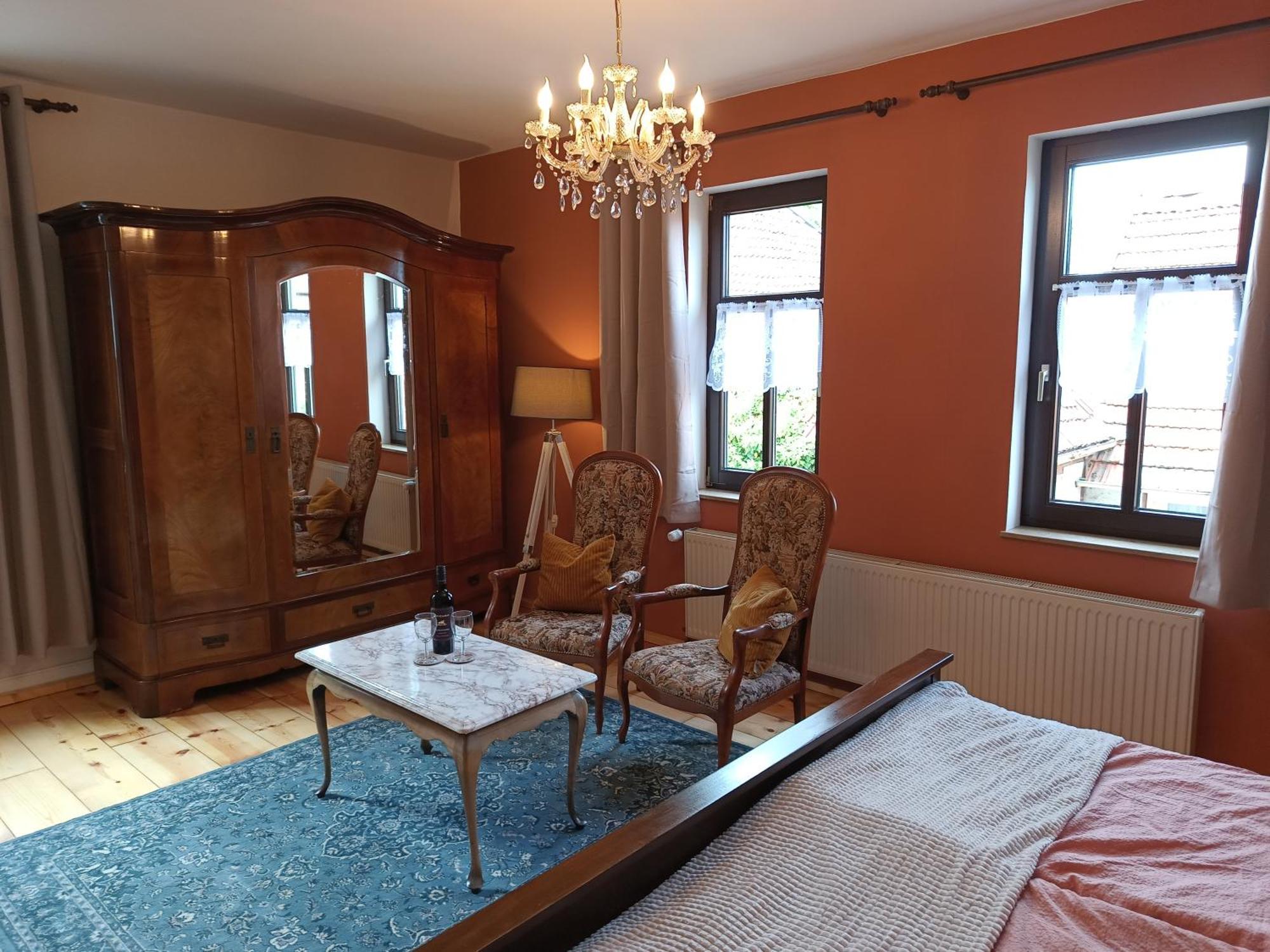 Minicamping Und B&B Apartment Hintergarten Niederorschel Eksteriør bilde